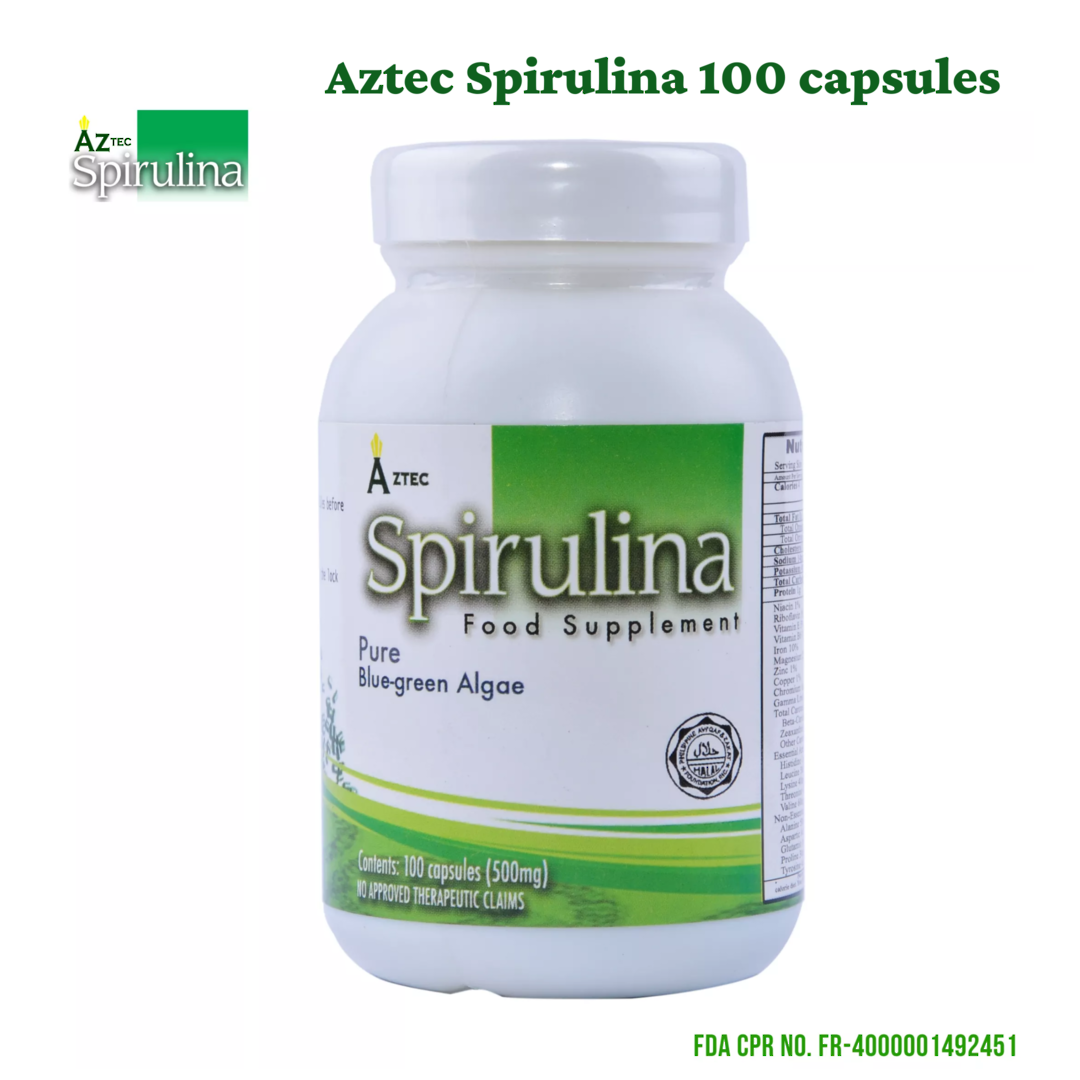 Holiday Package 1: Aztec Spirulina Capsules 100s X 7 bottles image 1